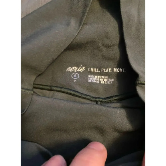 Aerie Women's Green Leggings Size S Activewear Elastic Waistband - Picture 2 of 3